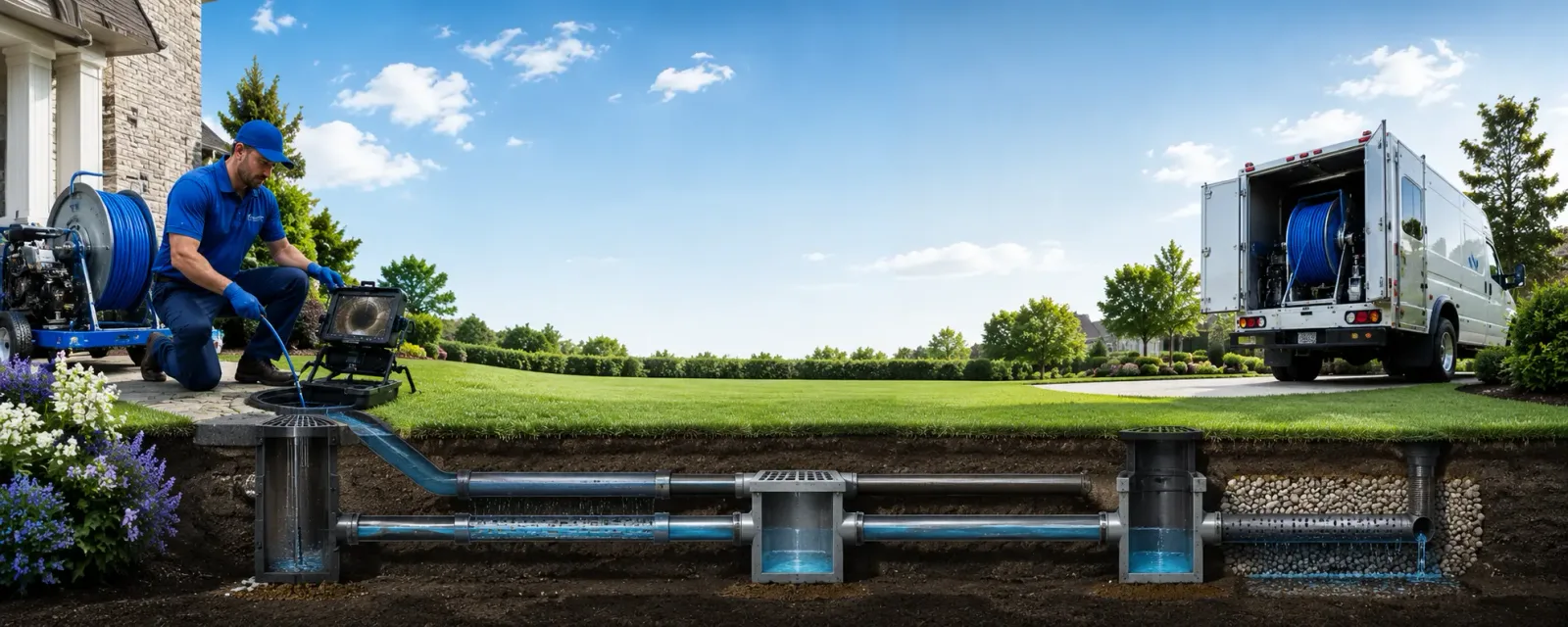Outdoor drain cleaning information for Hodge, LA